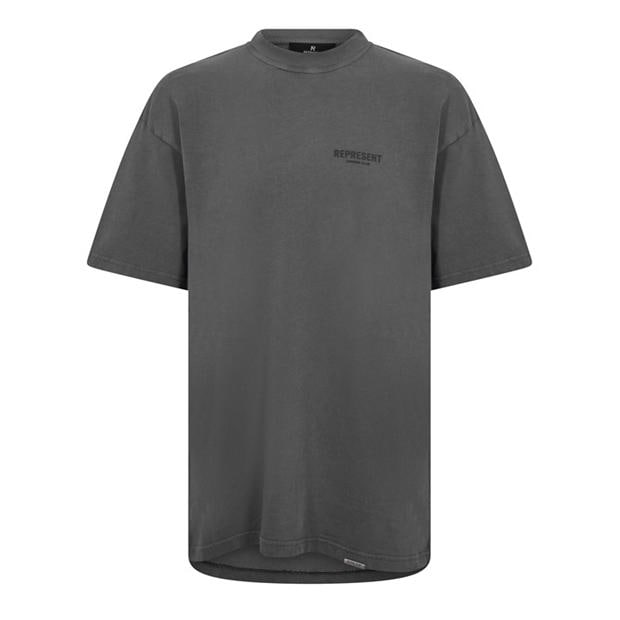 Black 01 - REPRESENT - Men's Owners Club Oversized Fit T-Shirt