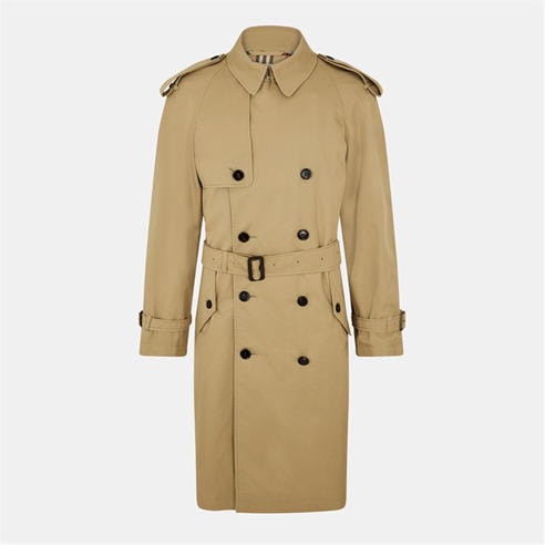 BURBERRY - Men's Check Pattern Lining Trench Coat