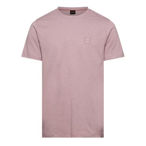 Boss - Mens BOSS ORANGE Tales T-Shirt with Logo Patch Premium Cotton