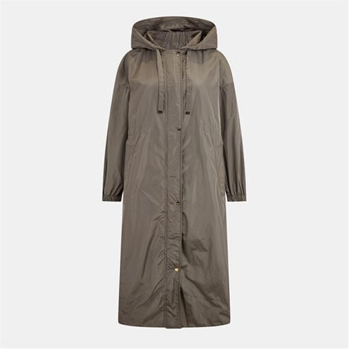 MAX MARA - Women's Teodoro Cotton Hooded Long Sleeve Belted Trench Coat