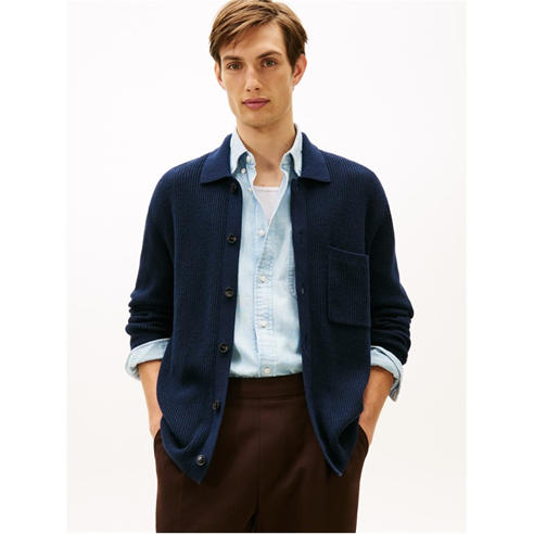 Tommy Hilfiger - Men's Rib Button Cardigan