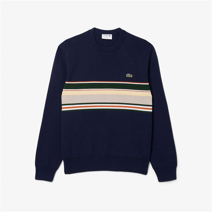Lacoste Men's Blue Crew Neck Jumper - XL