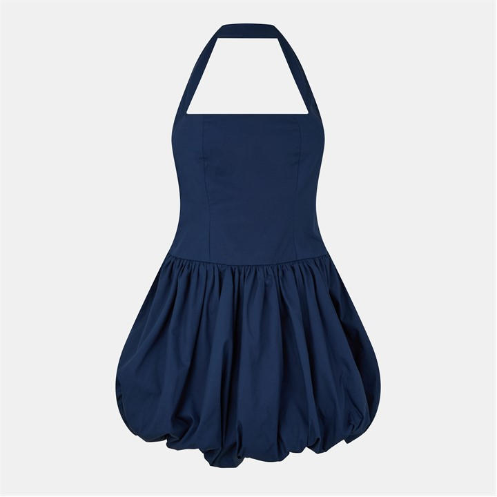 Amylynn Women's Blue Halter Puff Mini Dress - Size 6