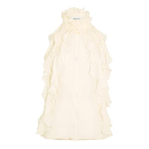 ALEXANDER MCQUEEN - Women's Alex HN Ruffle Woven Cami Vest