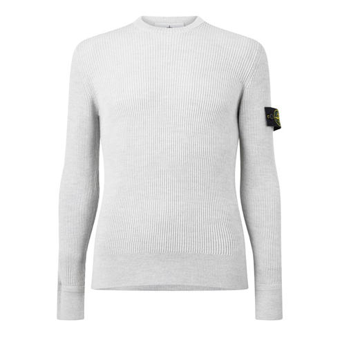 STONE ISLAND - Stone Rib Knit Crew Sn64