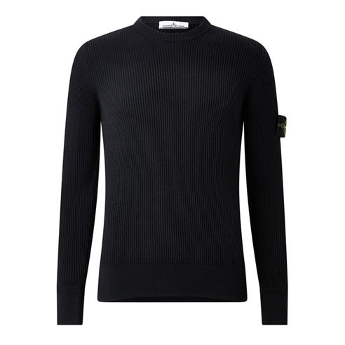 STONE ISLAND - Stone Rib Knit Crew Sn64