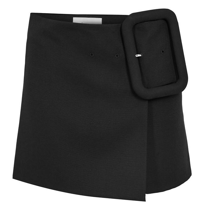 Ami Paris Women's Black Ami Mini Skirt Ld61 - Size 10