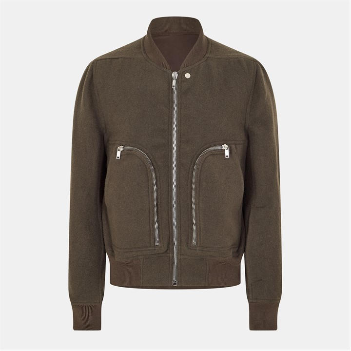 Rick Owens Men's Green Bauhaus Bomber Jacket
