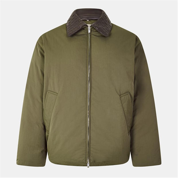 Black - BOTTEGA VENETA - Men's Tech Hip Length Long Sleeve Medium Puffer Jacket