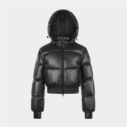 ARCTIC ARMY - Women's Yukon Hooded Funnel Neck Short Puffer Jacket