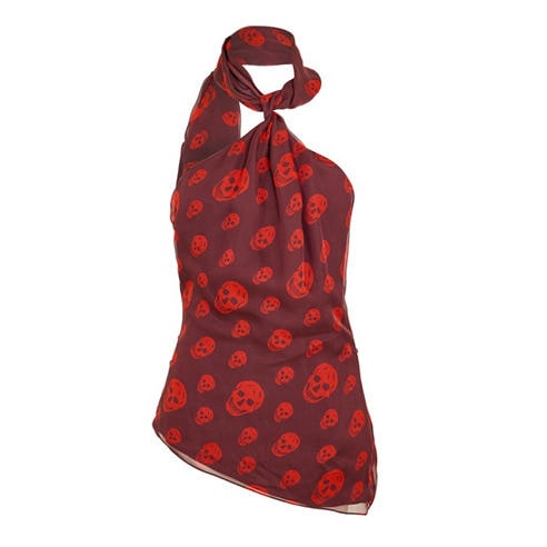 ALEXANDER MCQUEEN - Women's Alex Skull Scarf Woven Cami Vest