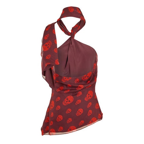 ALEXANDER MCQUEEN - Women's Alex Skull Scarf Woven Cami Vest
