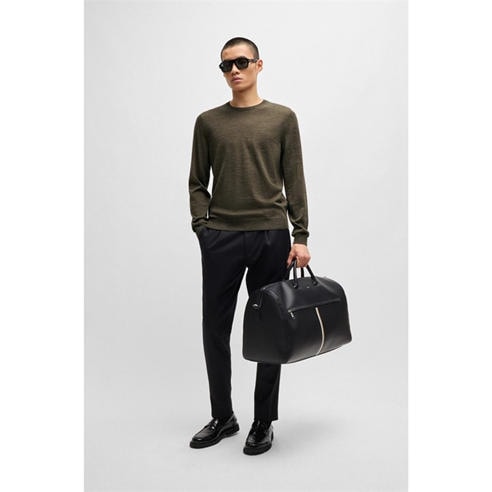 Boss - Men's Leno-P Knitted Crew Neck Jumper