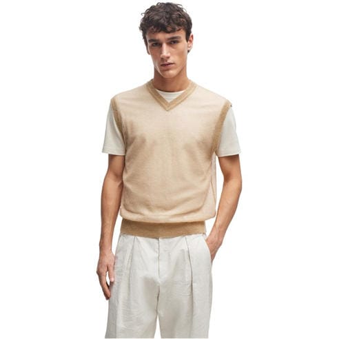 Boss - Men's Lucid Ribbed Knitted Top