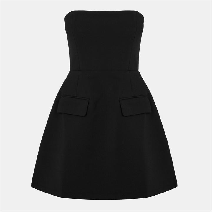 Odd Muse Women's Black Strapless Mini Dress Size 14