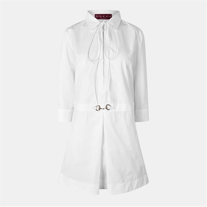 Gucci Women's White Mini Dress - Size 10