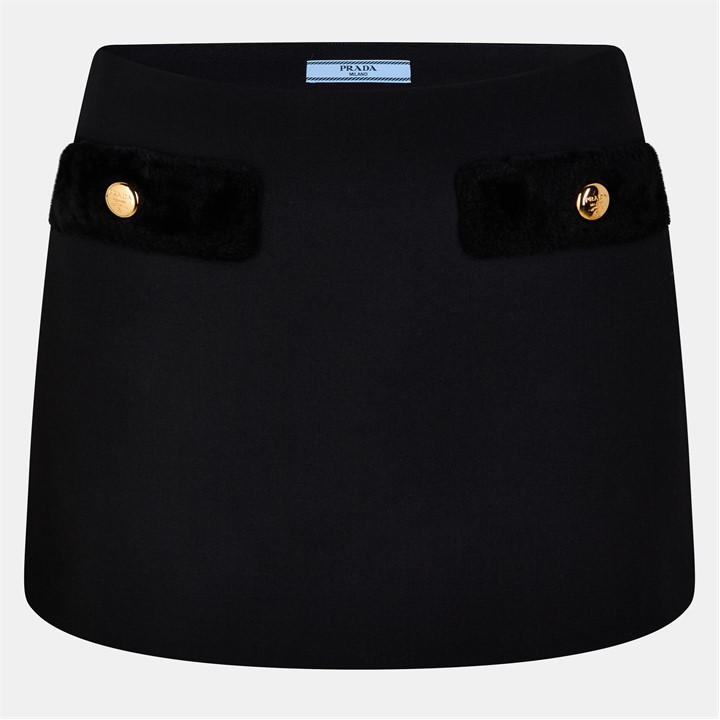 Prada Women's Black Mini Skirt