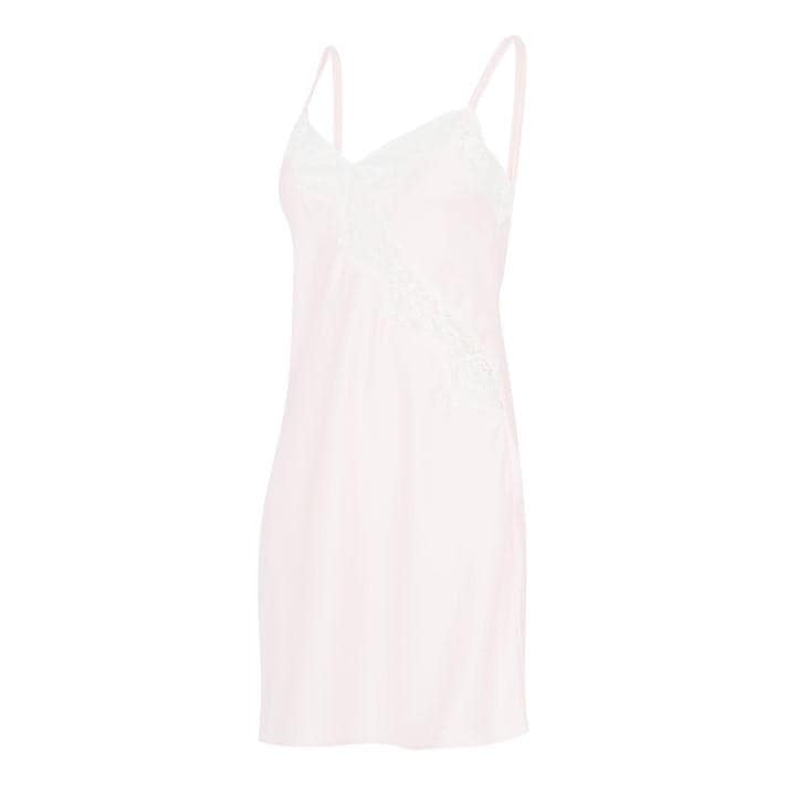 Lauren By Ralph Lauren Women's Pink Satin Chemise Night Dress Size 16