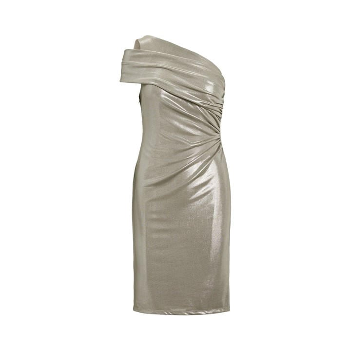 Lauren By Ralph Lauren Women's Silver Arethusa Bodycon Dress - Size 10