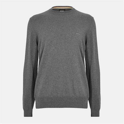 Boss - Men's Pascas Cotton Long Sleeve Crew Neck Jumper