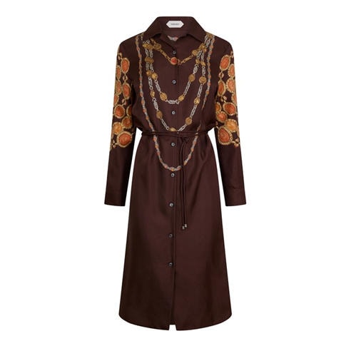 VERSACE - Women's Lover Silk Long Sleeve Dress