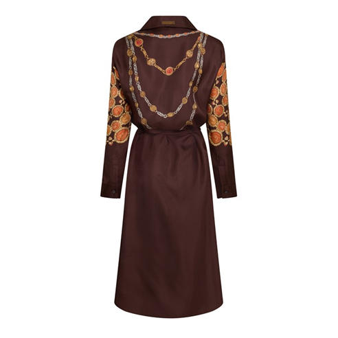 VERSACE - Women's Lover Silk Long Sleeve Dress