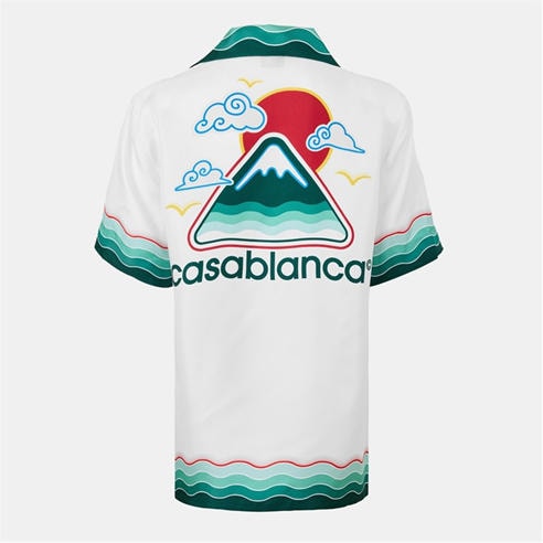 CASABLANCA - Women's Logo Short Sleeve Bowling Shirt