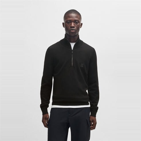 Boss - Men's  HBO Kanobix quarter Zipped Sweater