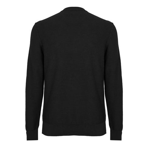 Boss - Men's Anion Orange Cotton Cashmere Long Sleeve Crew Neck Jumper