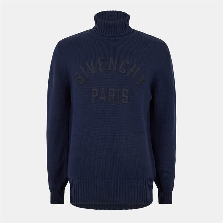 Givenchy Men's Blue Crew Neck Jumper - L