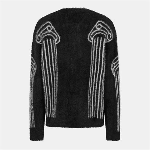 ARIES - Men's Column Knitted Crew Neck Jumper