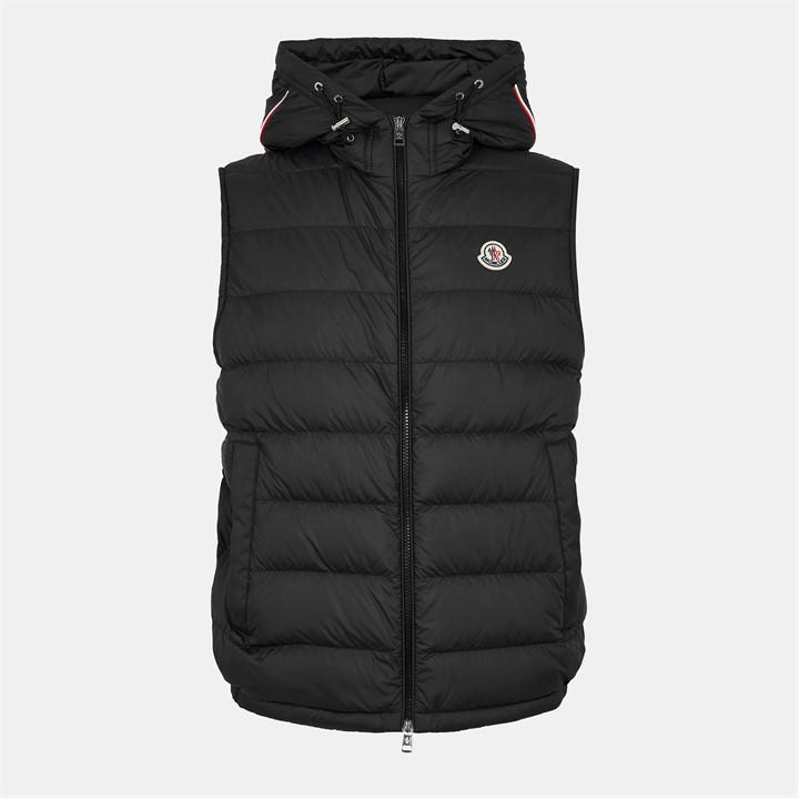 Moncler Men's Black Hooded Gilet