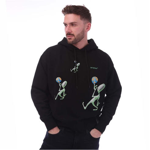 Off White - Men's  Alien Arrow Skate Hoodie