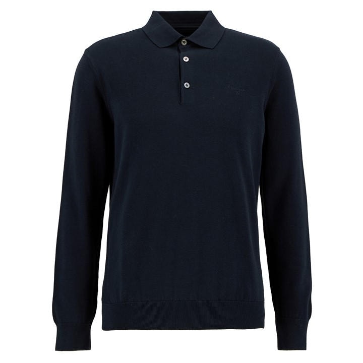 Barbour Men's Blue Knitted Polo
