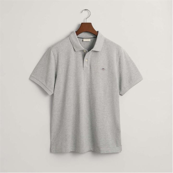 Gant Embroidered Archive Shield Polo Shirt – Grey Gant Embroidered Archive Shield Polo Shirt – Grey