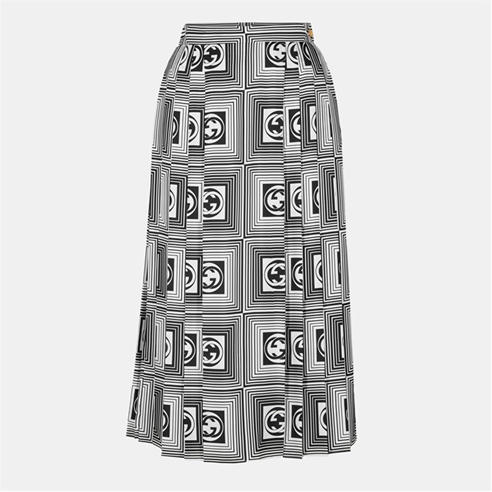 GUCCI - Women's Silk Midi Skirt