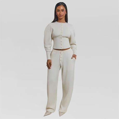 MARS THE LABEL - Women's Button Knitted Trousers