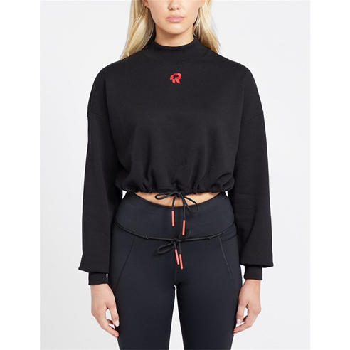 Red Run - Inky Cropped Sweatshirt