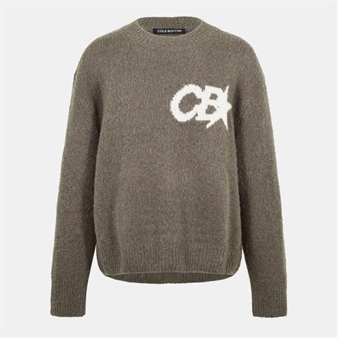 COLE BUXTON - Men's Star Knitted Crew Neck Jumper