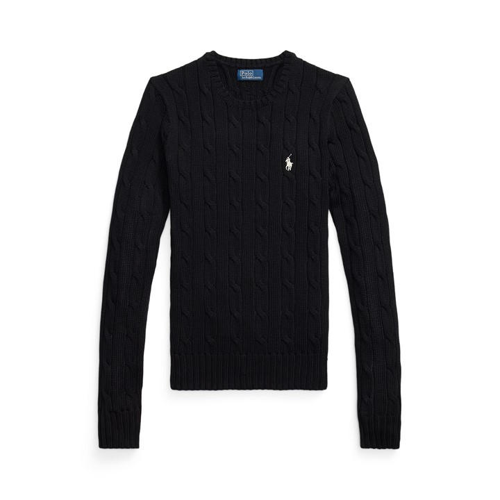 Polo Ralph Lauren Women's Black Julianna Crewneck Sweater Size 12