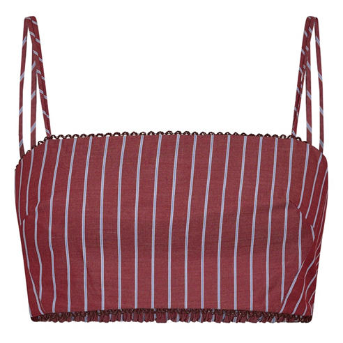 THE ANDAMANE - Women's Carrie Smock Crop Bandeau Top