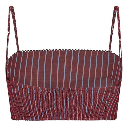 THE ANDAMANE - Women's Carrie Smock Crop Bandeau Top