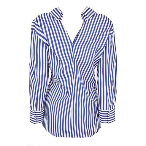 GIVENCHY - Women's GIV Open Long Sleeve Patterned Shirt