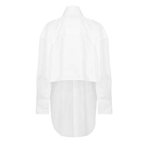 GIVENCHY - Women's GIV Backless Long Sleeve Plain Shirt
