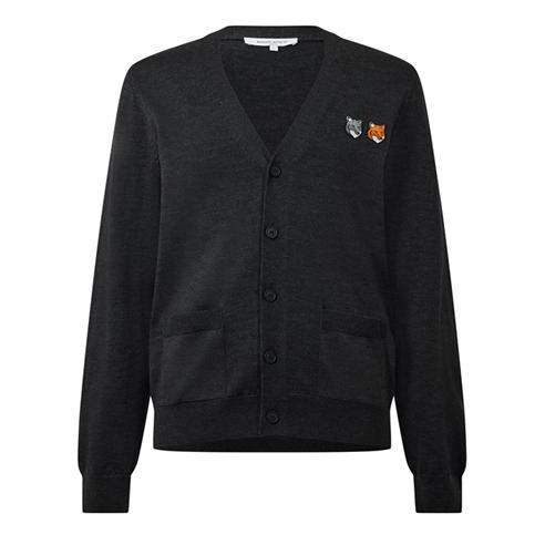 MAISON KITSUNE - Men's Double Fox Hooded Cardigan