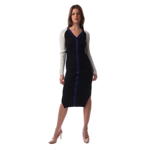 BOSS - Long Sleeve Knitted Bodycon Dress