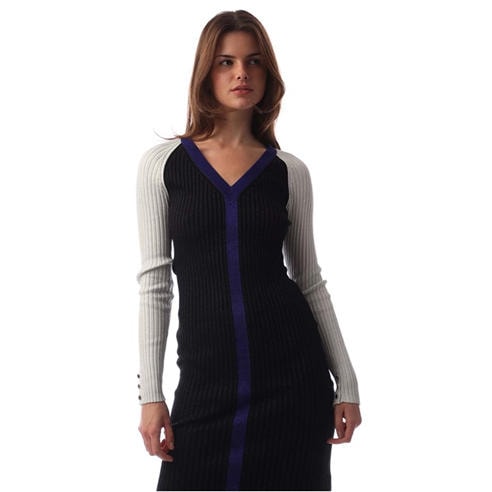 BOSS - Long Sleeve Knitted Bodycon Dress