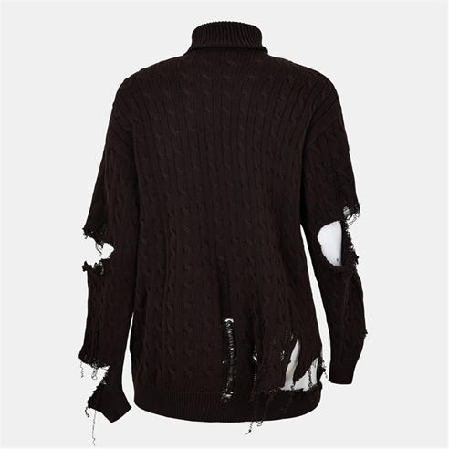 BALENCIAGA - Extreme Distressed Crest Jumper