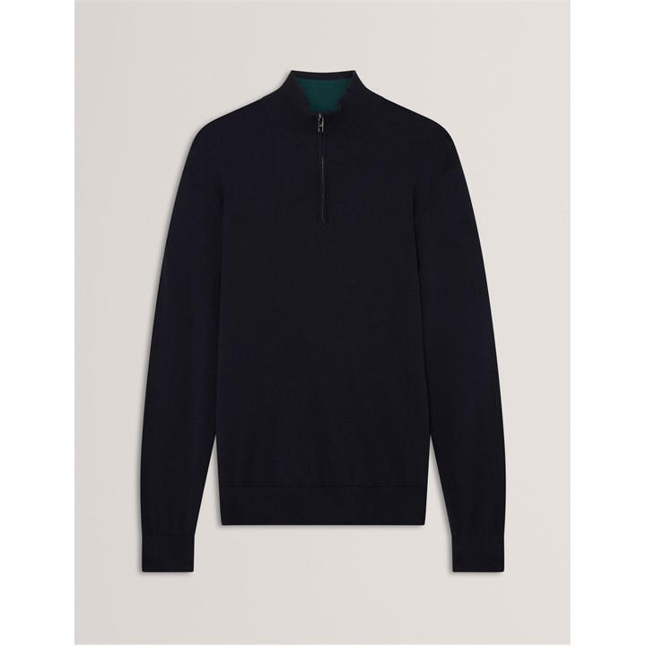 Ted Baker Men's Blue Ted Merino Half Zip