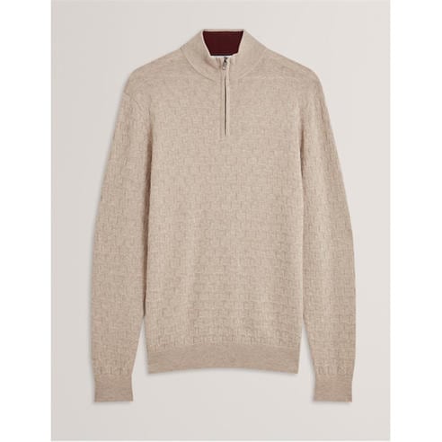Ted Baker - Men's Stitch Half Zip Knitted Top